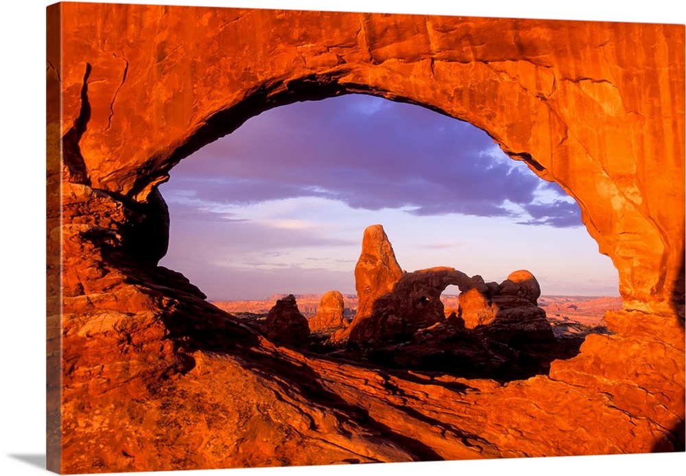Sandstone Rock Formations At Arches National Park, Utah