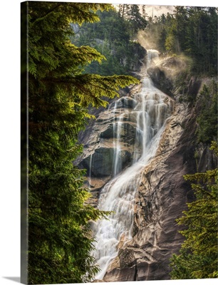 Scenic Of Shannon Falls, British Columbia, Canada