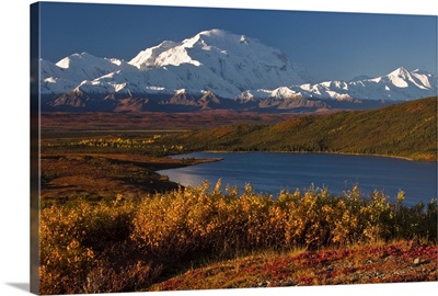 Scenic view of Mt. McKinley and Wonder Lake Denali National Park Interior Alaska