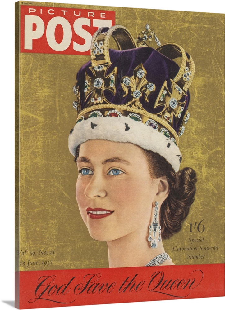 Special Coronation Souvenir, June 1953.  Picture Post magazine's tribute to Queen Elizabeth II (1926 - )  after her corona...