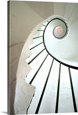 Spiral Staircase In Lighthouse, Dunmore East, County Waterford, Ireland