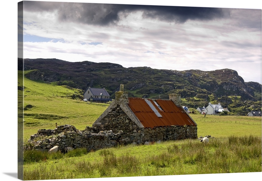 Stone Farmhouse And Surrounding Field, Isle Of Colonsay, Scotland