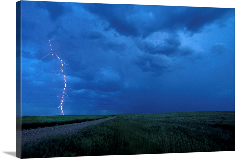 Storm Over Prairies, Grasslands National Park, Saskatchewan