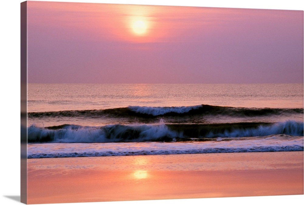 Sunrise Over The Atlantic Ocean, Florida Wall Art, Canvas Prints