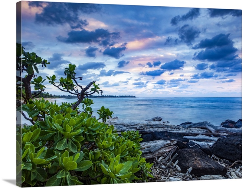 Sunrise Over The Pacific Ocean Lydgate Beach Kapaa Kauai Hawaii