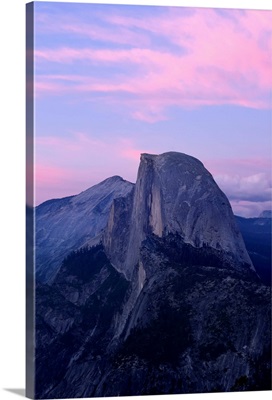 Sunset on Half Dome as seen from Glacier Point, Yosemite National Park, California