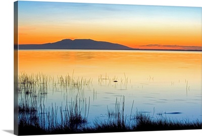 Sunset over Mount Susitna *Sleeping Lady* across Knik Arm Southcentral Alaska Summer