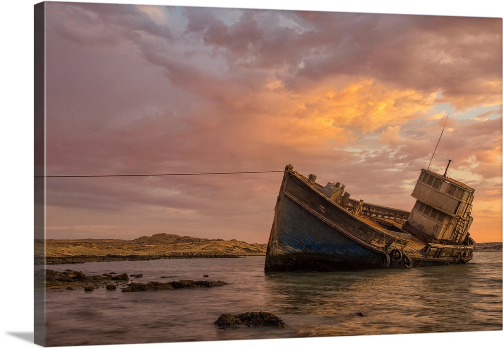 The "Elena" Shipwreck Outside Of Luderitz, Namibia