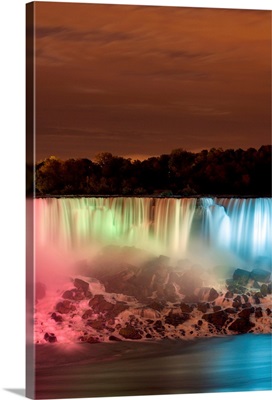 The American Falls At Night, Niagara Falls, New York