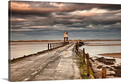 The Causeway From Holy Island. Northumberland England