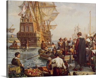 The Departure Of The Pilgrim Fathers, 1620