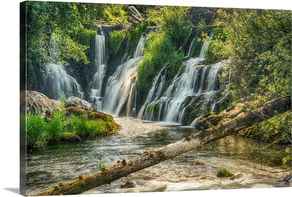 The Deschutes River Falls at the base of the old Olympia Brewery, an HDR image of only a portion of the falls, Tumwater, W...
