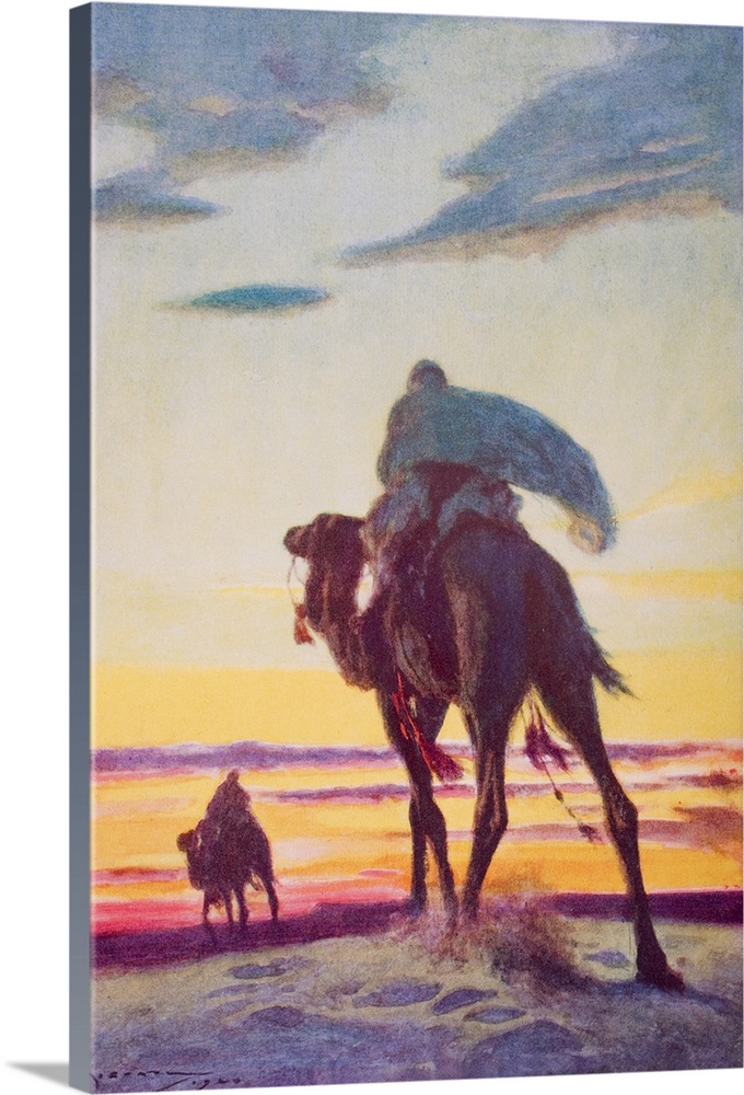 The Flight Of Muhammad To Medina By A. C. Michael. From The Book "The Outline Of History" By H. G. Wells, Volume 2, Publis...