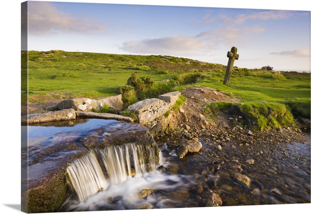 The Grimstone and Sortridge Leat and Windy Post in Dartmoor National Park.