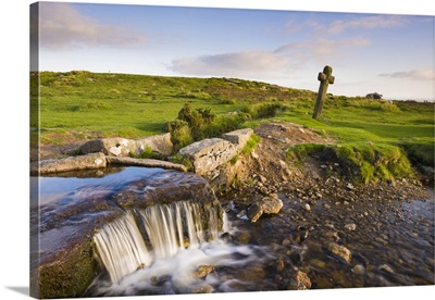The Grimstone And Sortridge Leat And Windy Post In Dartmoor National Park