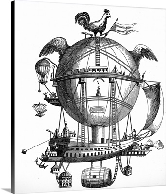 The Minerva Balloon designed by Etienne-Gaspard Robert, Dated 19th Century