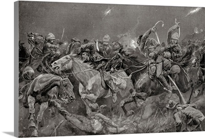 The Night Charge Of The 19th Royal Hussars Near Lydenberg, 1900