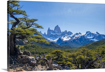 The Peak Of Fitz Roy From The First View Point Of The Hike