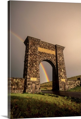 The Roosevelt Arch, Montana, Yellowstone National Park