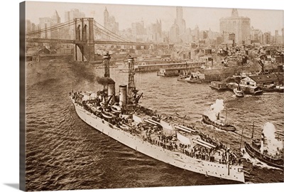 The United States Battleship Texas, Setting Out From New York Harbour