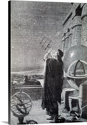 The Use Of A Crosstaff Used To Measure Altitudes Of Celestial Objects, 19th C.