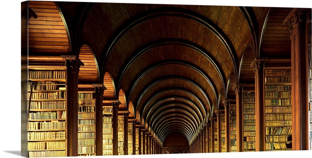 Thomas Burgh Library, Trinity College, Dublin, Ireland Wall Art, Canvas