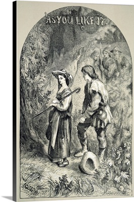 Title Page For 'As You Like It' By William Shakespeare, Illustrated By Sir John Gilbert