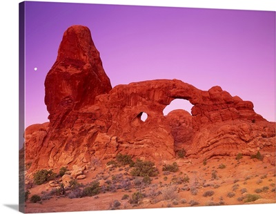 Turret Arch At Dawn Arches National Park Utah