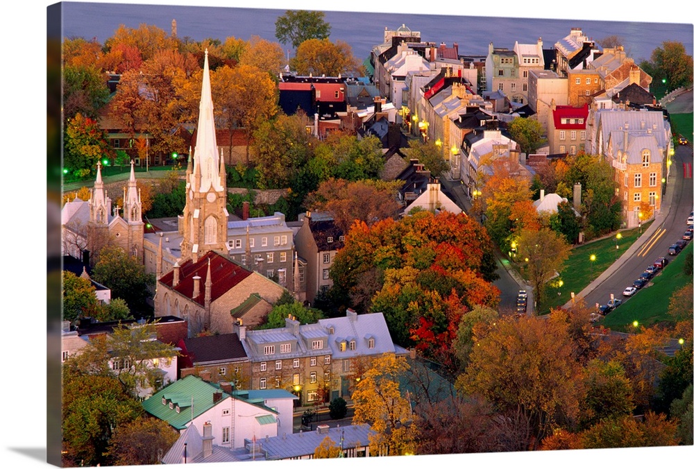 View Of Chalmers-Wesley Church In Vieux-Quebec, Quebec City, Canada