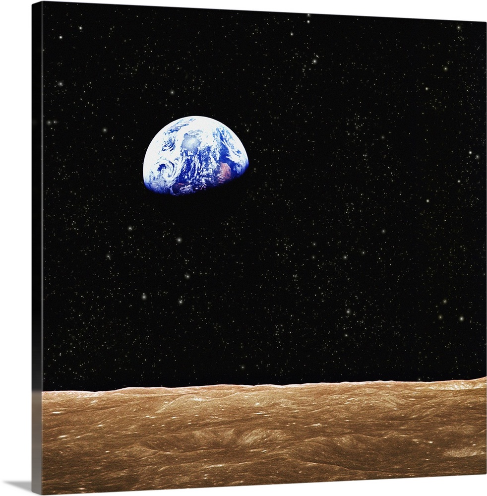 Planet Earth From Space At Night Giant Wall Art Poster Print 