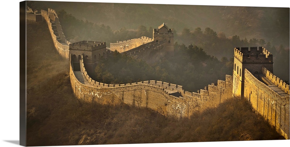 View Of Great Wall, China Solid-Faced Canvas Print