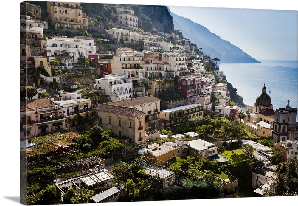 View of Positano on Amalfi Coast, Campania, Italy