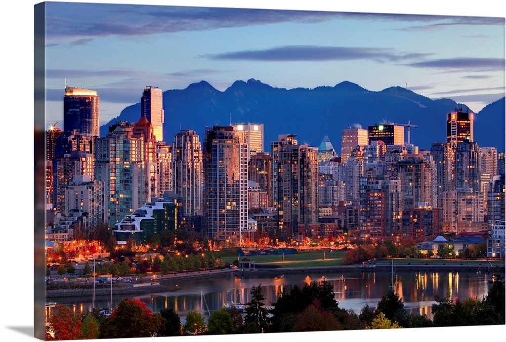 View Of Skyline With Yaletown, Vancouver, British Columbia, Canada
