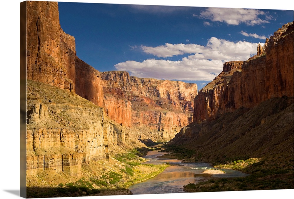 Decorative artwork perfect for the home or office showing the Colorado river as it winds the Grand Canyon. Some of the riv...