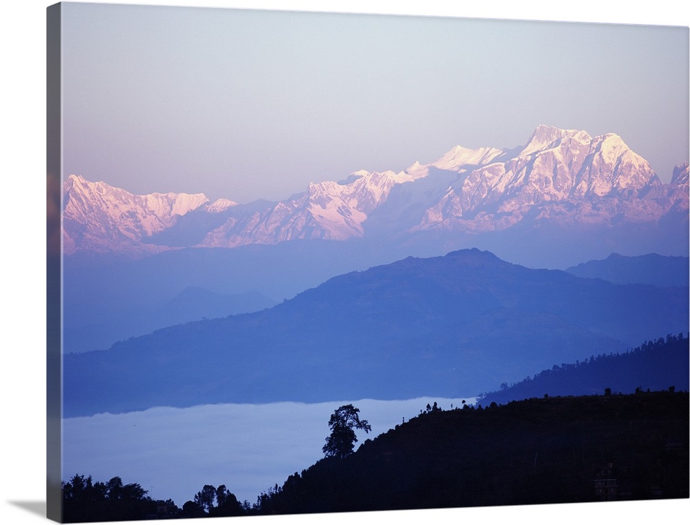 View Of The Himalayas In Gorkha Region; Nepal