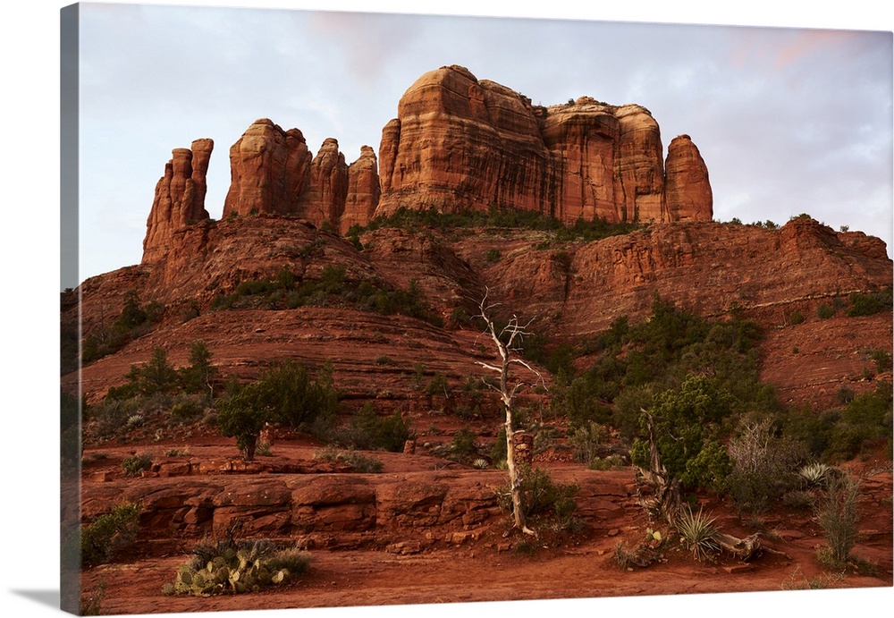 View of towering sandstone butte; Sedona, Arizona, United States of America