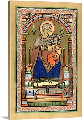 Virgin And Child, 13Th Century. 1893