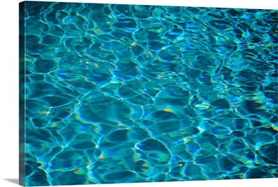 Water Reflections Of Pool, Design And Light Patterns