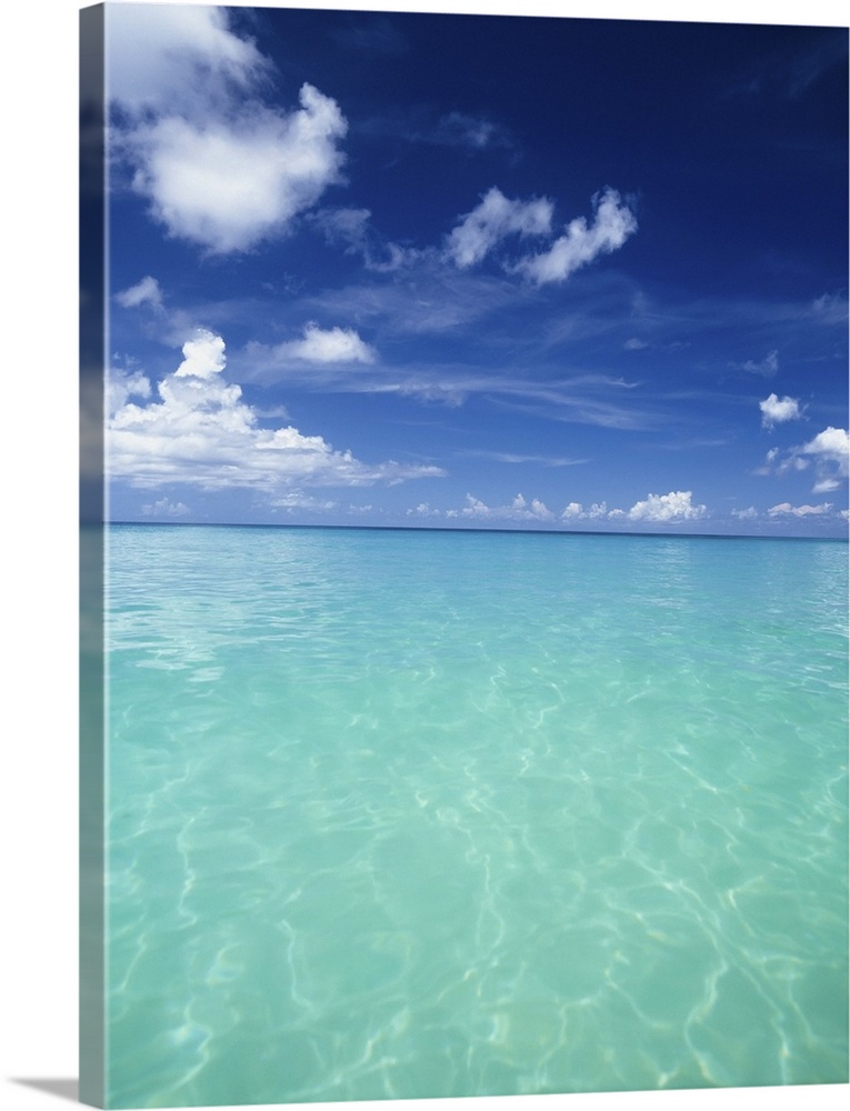 Waters Off The West Coast Of Barbados, Beach Water Ocean Horizon
