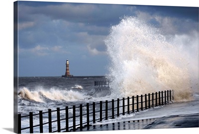 Lighthouse at the Northsea print by Filtergrafia