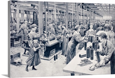 Women Working In Munitions Factory, 1915