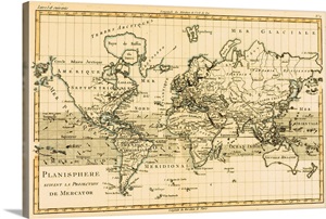 World Map, Circa 1760 image thumbnail