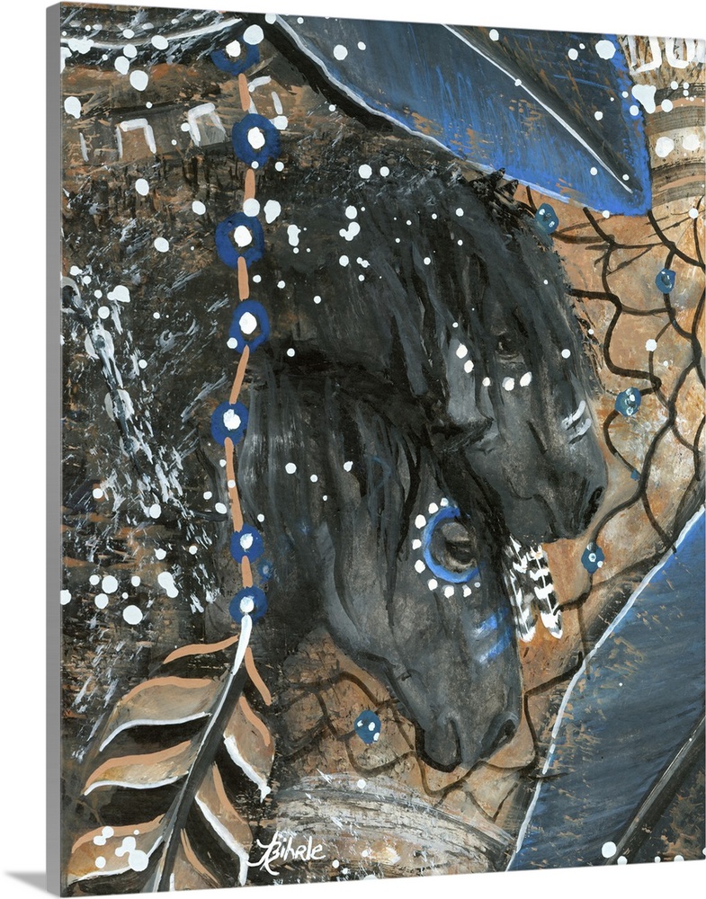Majestic Series of Native American inspired horse paintings.