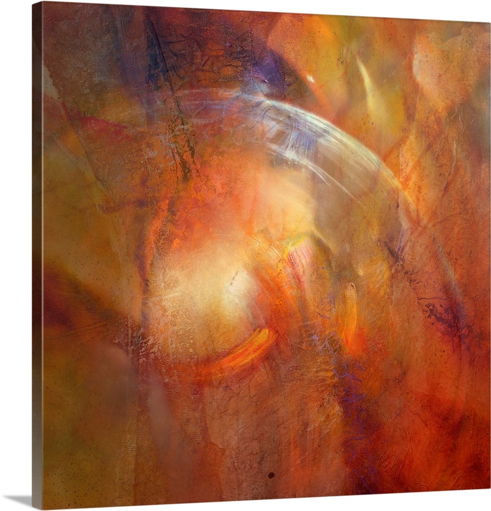 Floating Shapes In Orange And Gold