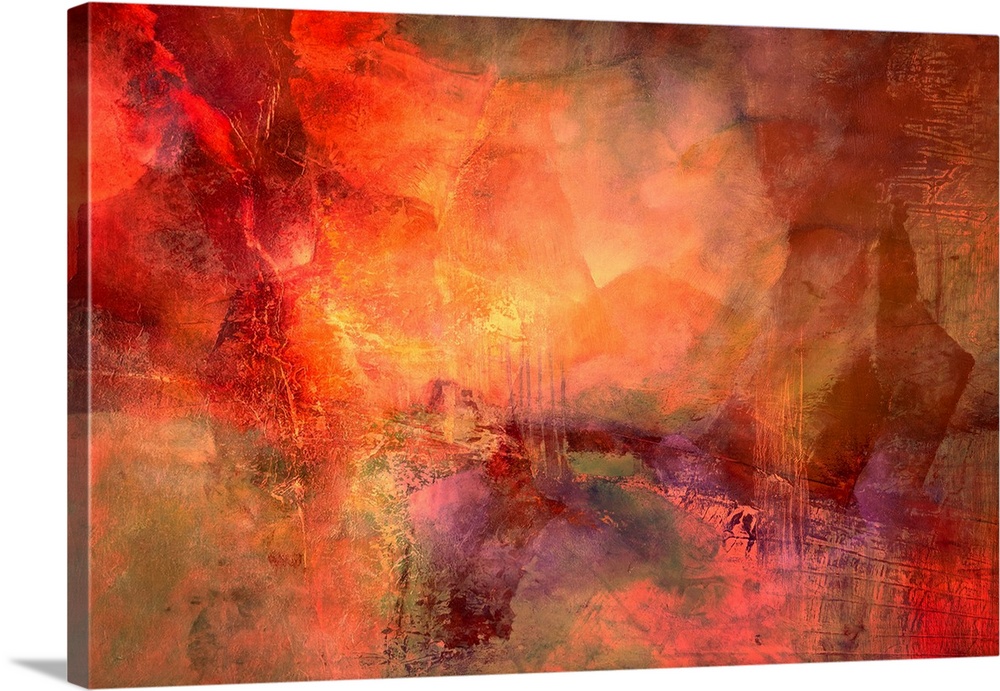 Late Evening Light - Red And Gold