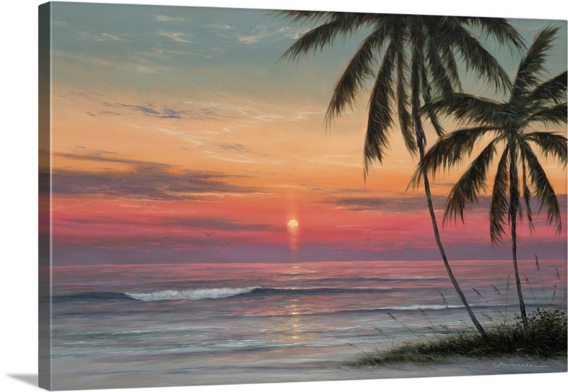 Coral Sunset | Great Big Canvas