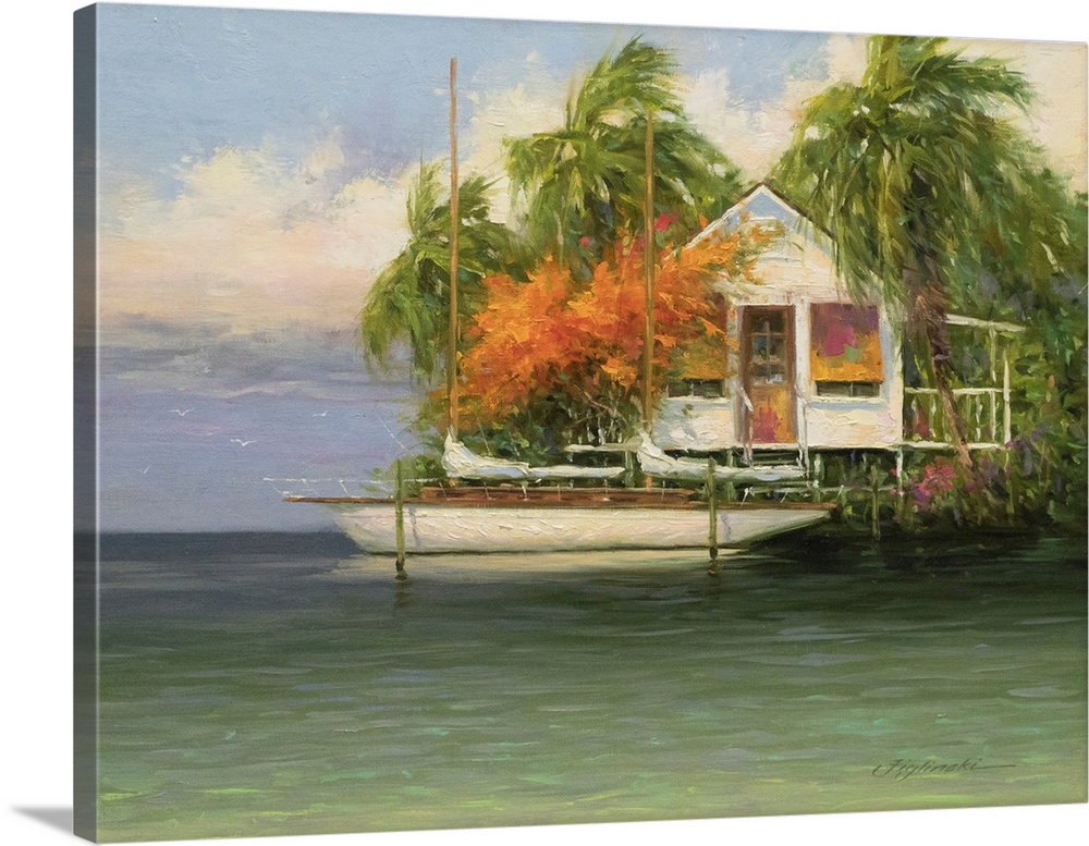 Orange Bougainvillea In The Bay #3