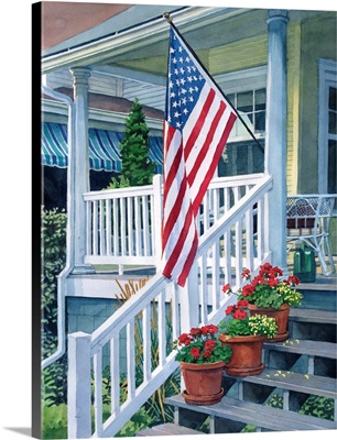 Porch With Flag
