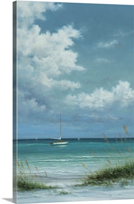 Sailboat And Sea Oats