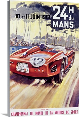 24 H du Mans, Championnat Du Monde, Vintage Poster